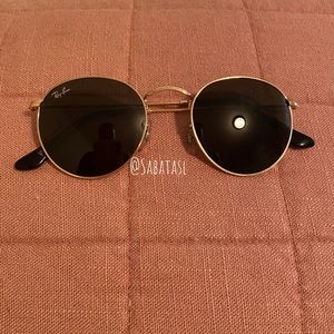 Rayban Round Metal Sunglasses